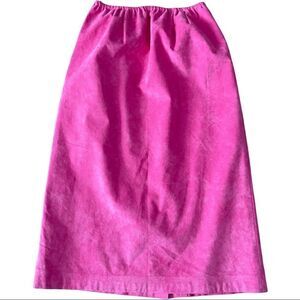 Tailored x Da-Rue FACILE Ultrasuede Brand Fabric Vintage Column Midi Skirt SMALL
